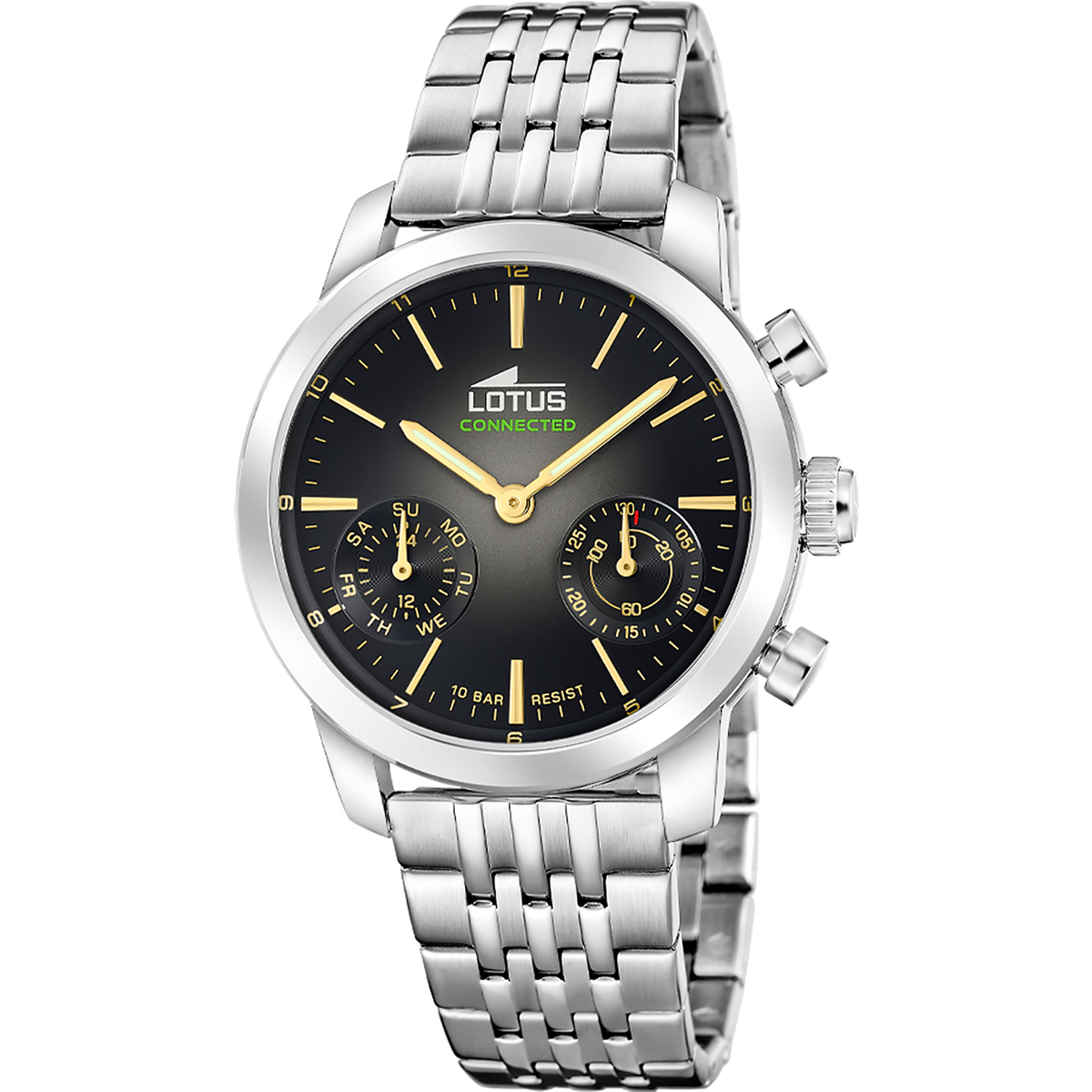 Reloj Lotus Connected 19093/2 para hombre, esfera negra, 40 mm