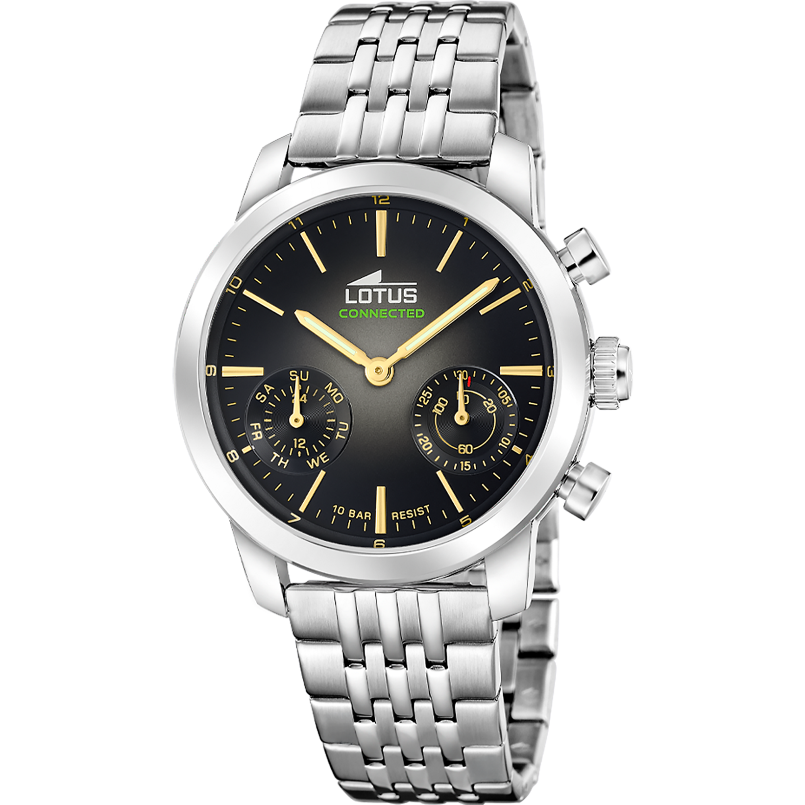 Reloj Lotus Connected 19093/2 para hombre, esfera negra, 40 mm
