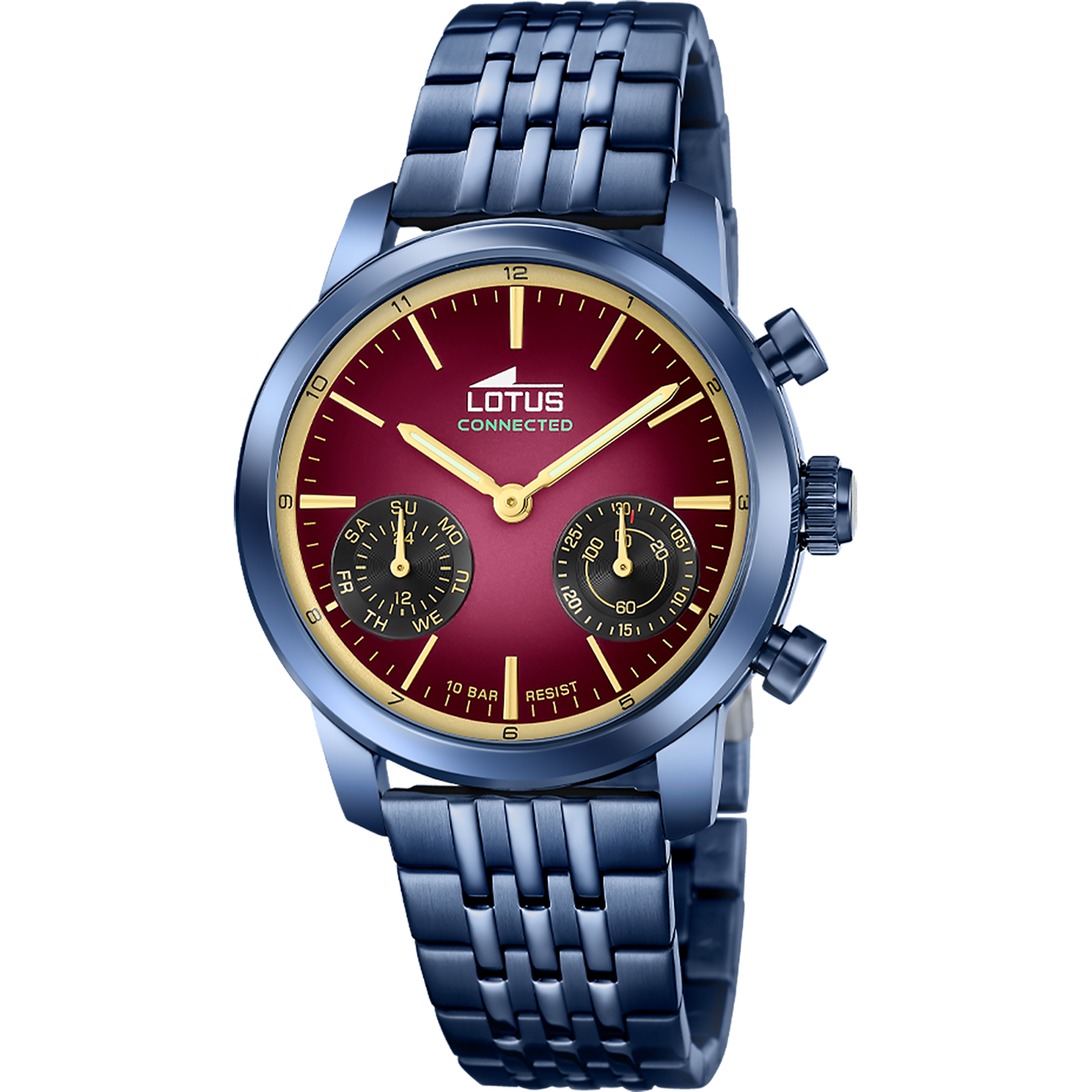 Reloj Lotus Connected 19094/1 para hombre, esfera roja, 40 mm