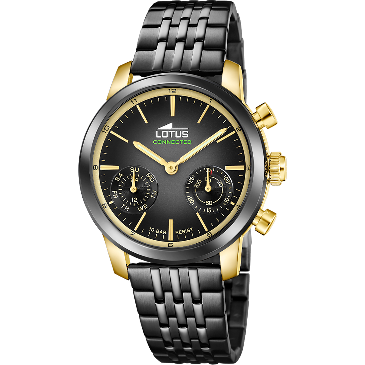 Reloj Lotus Connected 19095/2 para hombre, esfera negra, 40 mm
