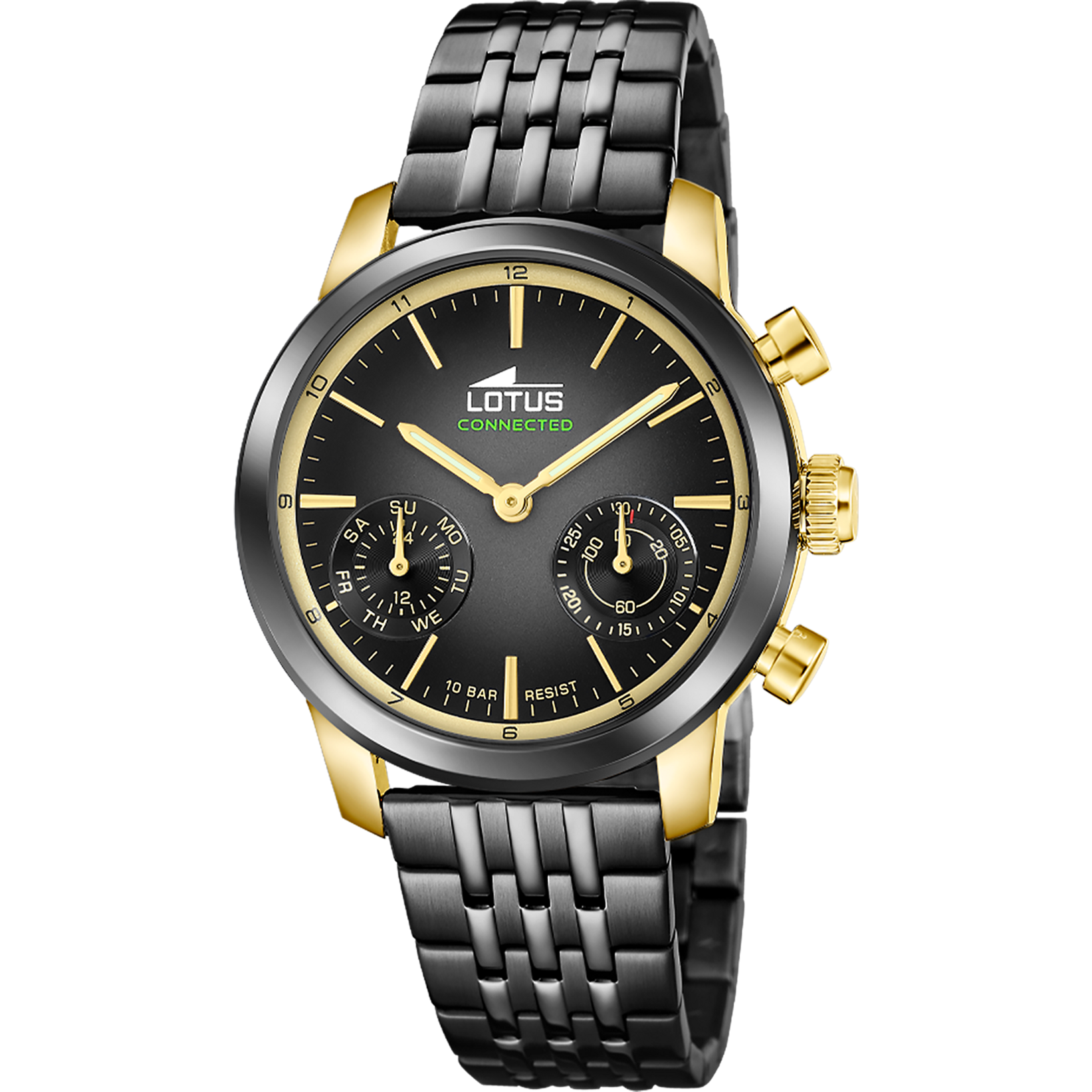 Reloj Lotus Connected 19095/2 para hombre, esfera negra, 40 mm