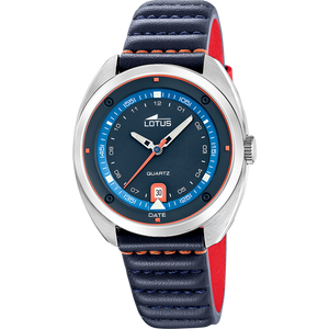 Reloj Lotus Pulse 19096/1 para hombre, esfera azul, 39.5 mm