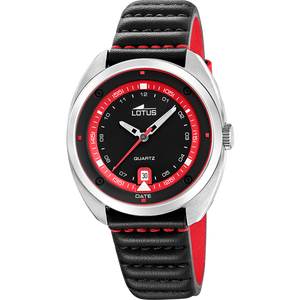 Reloj Lotus Pulse 19096/2 para hombre, esfera negra, 39.5 mm
