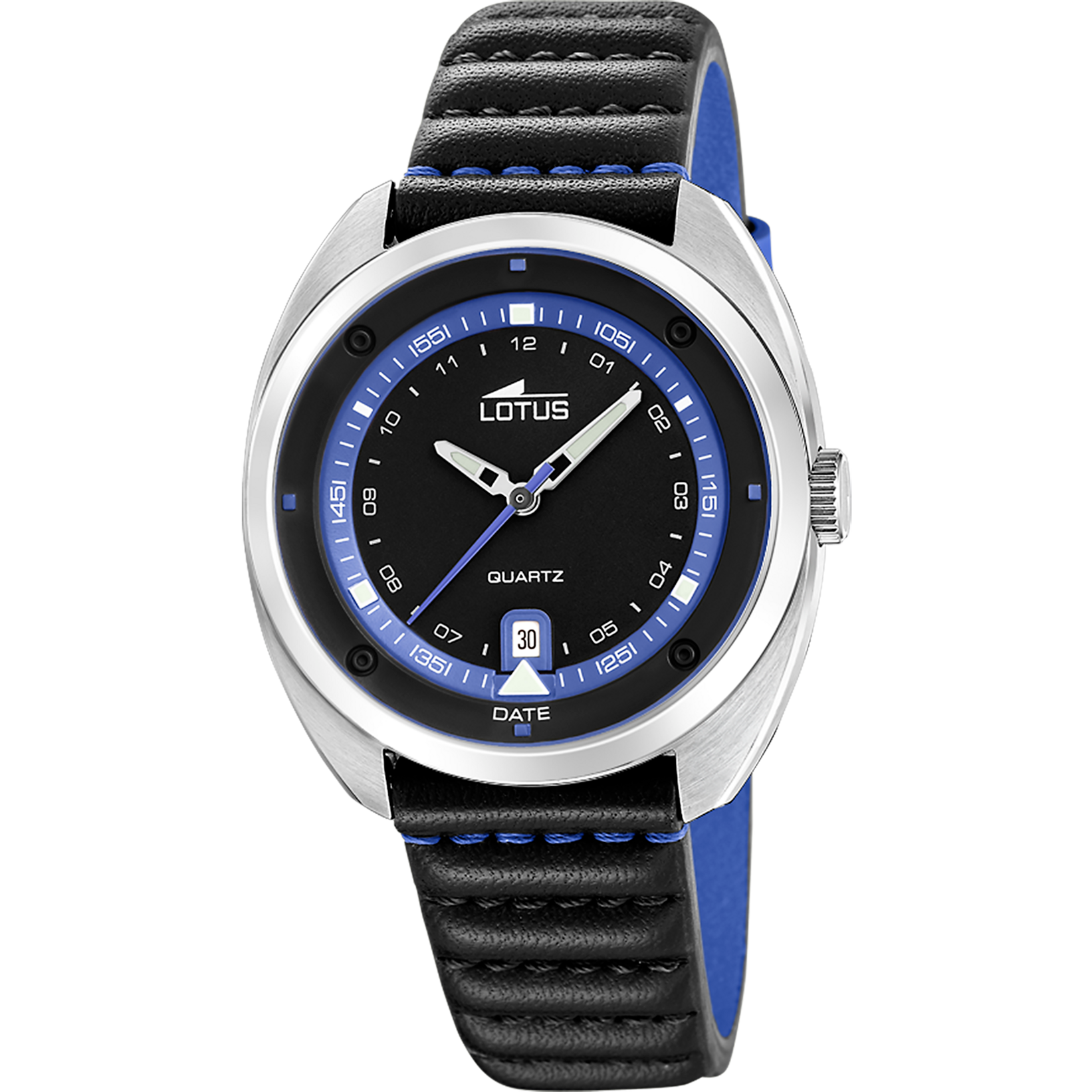 Reloj Lotus Pulse 19096/3 para hombre, esfera negra, 39.5 mm