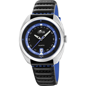 Reloj Lotus Pulse 19096/3 para hombre, esfera negra, 39.5 mm