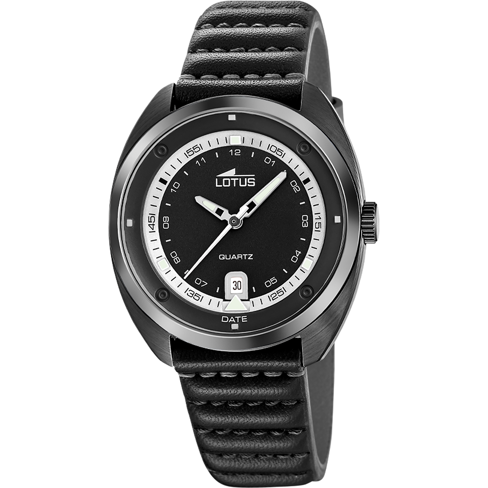 Reloj Lotus Pulse 19099/1 para hombre, esfera negra, 39.5 mm