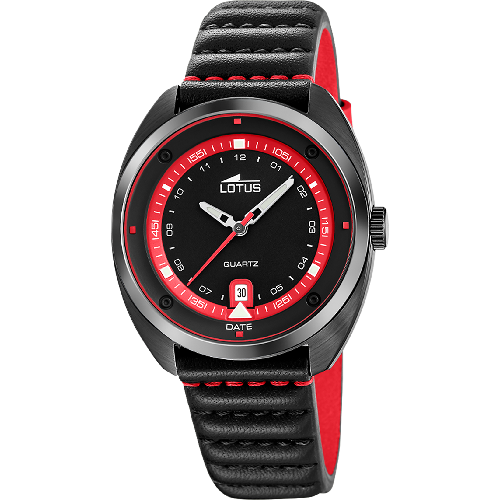 Reloj Lotus Pulse 19099/2 para hombre, esfera negra, 39.5 mm