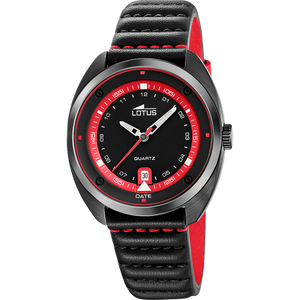 Reloj Lotus Pulse 19099/2 para hombre, esfera negra, 39.5 mm