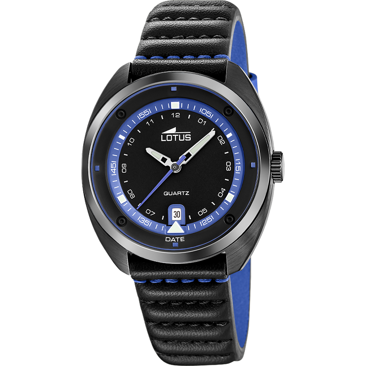 Reloj Lotus Pulse 19099/3 para hombre, esfera negra, 39.5 mm