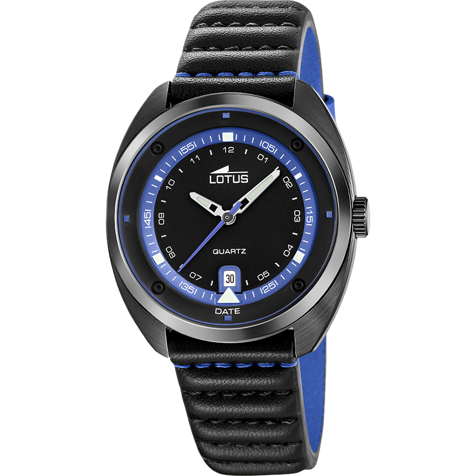 Reloj Lotus Pulse 19099/3 para hombre, esfera negra, 39.5 mm