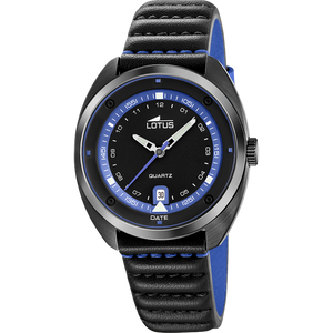 Reloj Lotus Pulse 19099/3 para hombre, esfera negra, 39.5 mm
