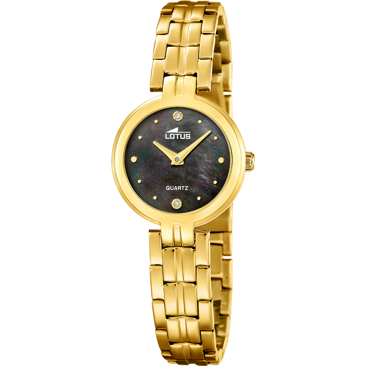 Reloj Lotus Old Money 19103/4 para mujer, esfera negra, 26 mm