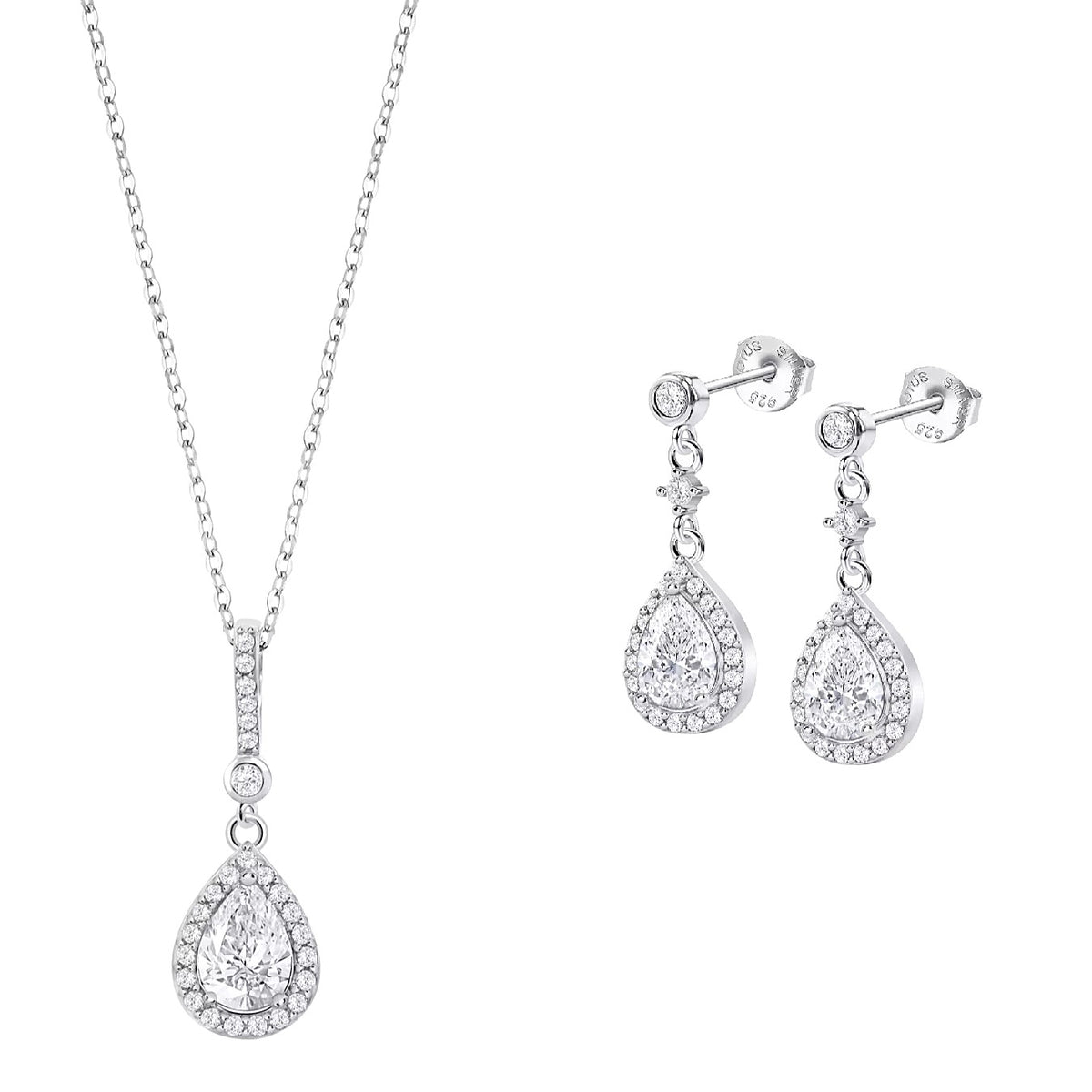 Conjunto plata lotus silver lp1592-1