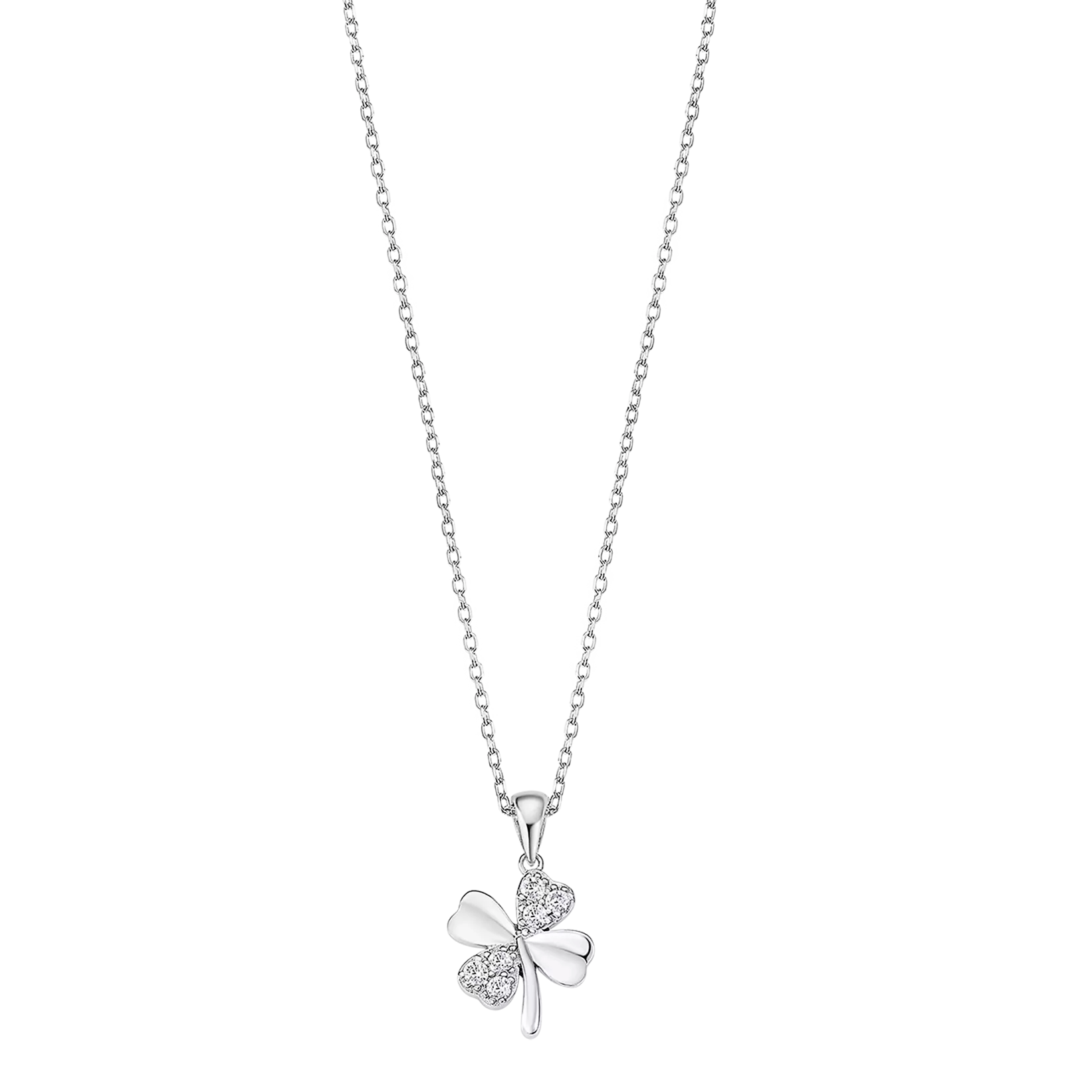 Conjunto plata lotus silver trébol