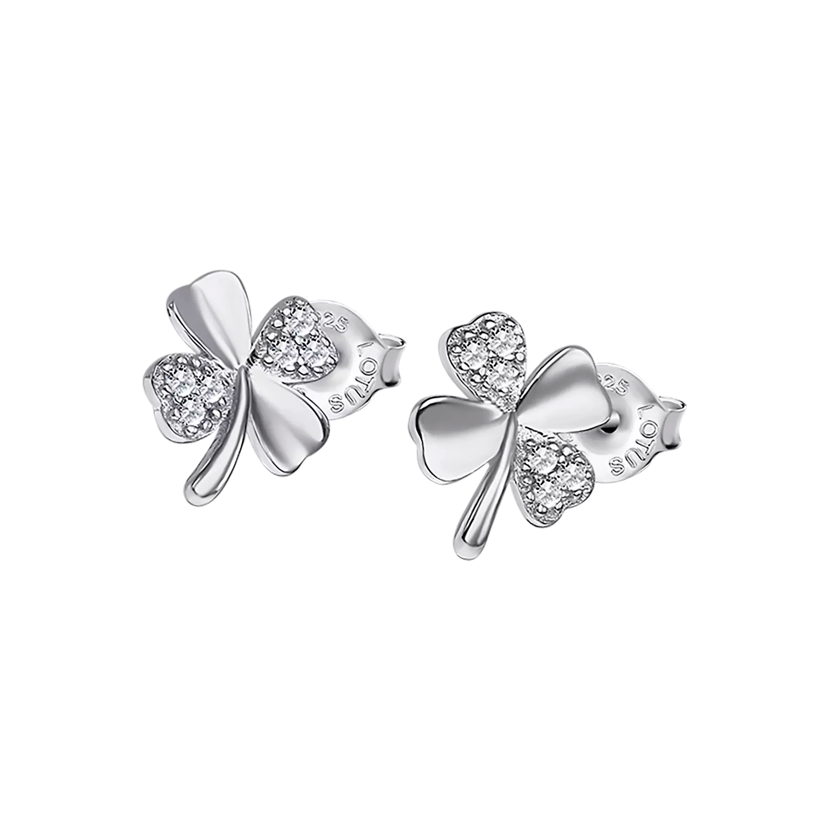 Conjunto plata lotus silver trébol