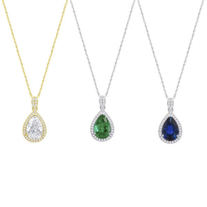 Colgante de plata de ley 925 de la marca LOTUS lp3789 con circonitas en varios colores