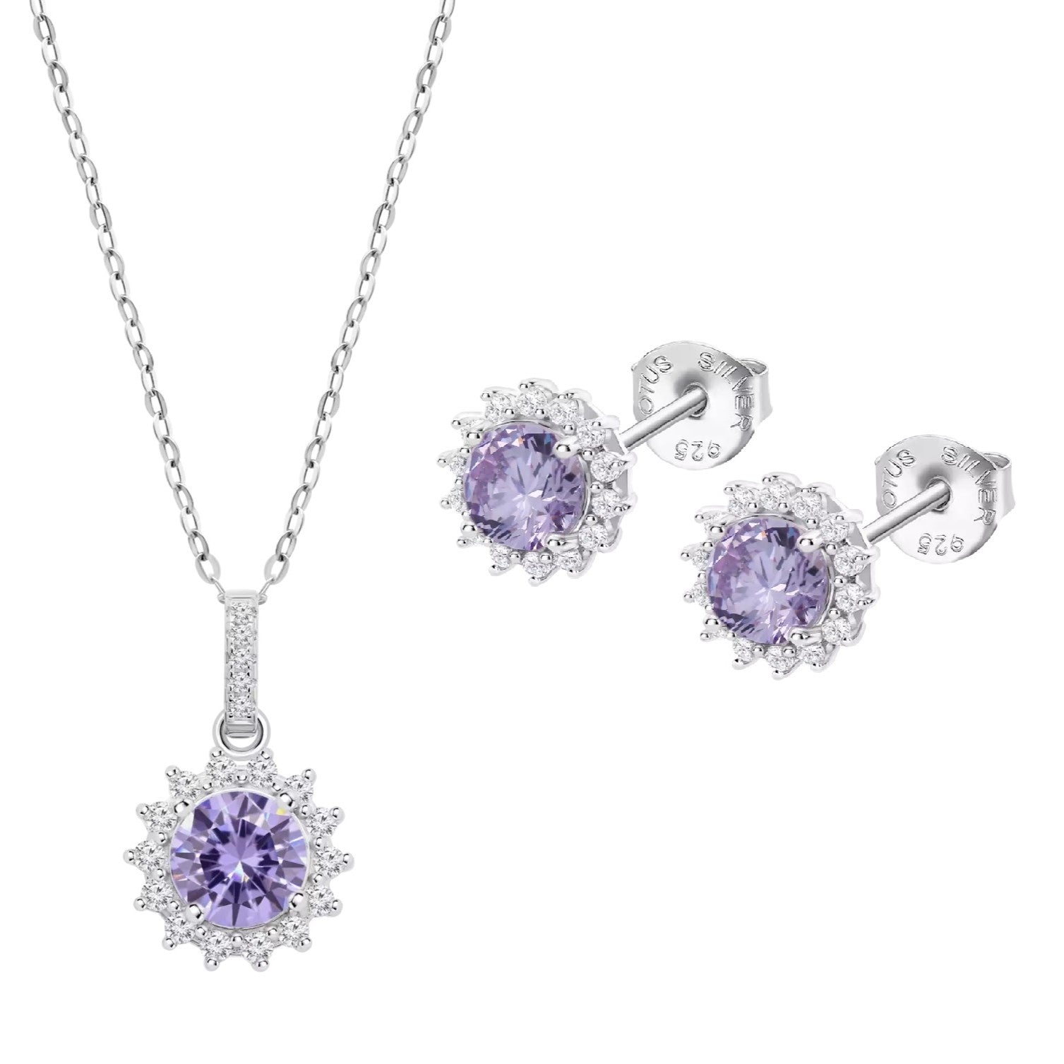 Conjunto plata lotus silver lp3791-2