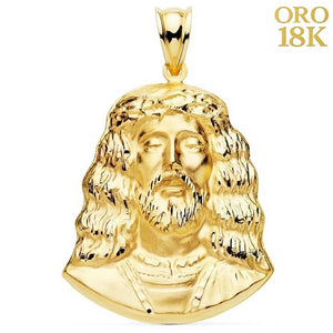 Colgante cabeza de cristo de Medinaceli grande 18k