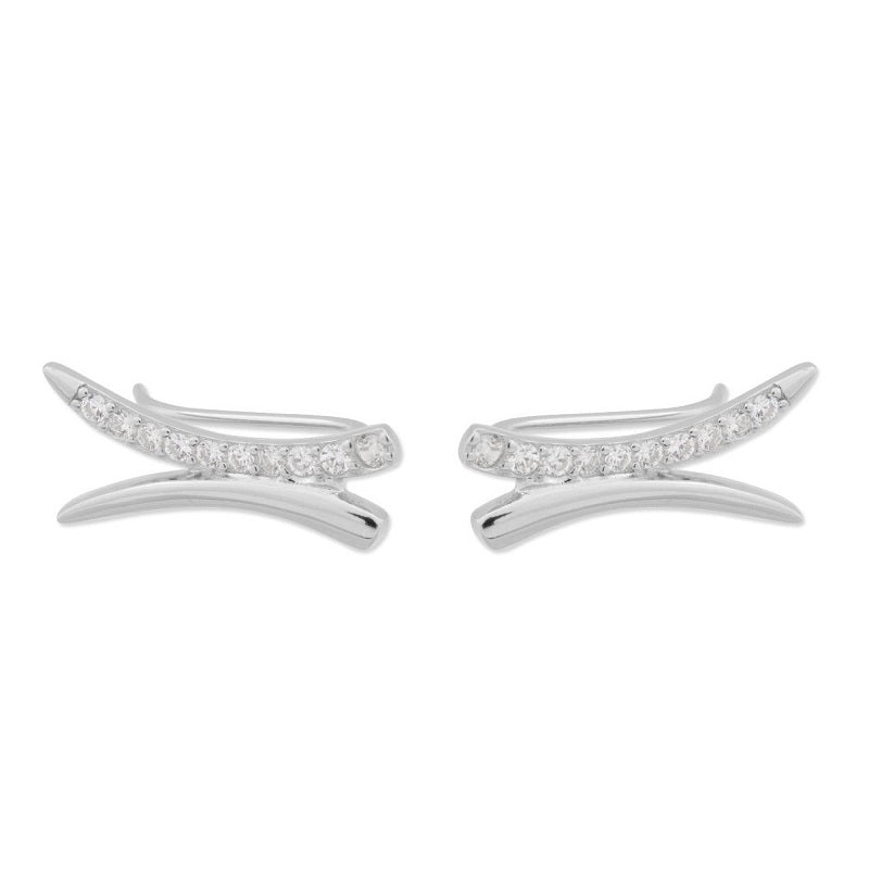 pendientes trepadores plata 