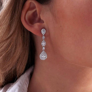 Pendientes plata novia 16392-a chica