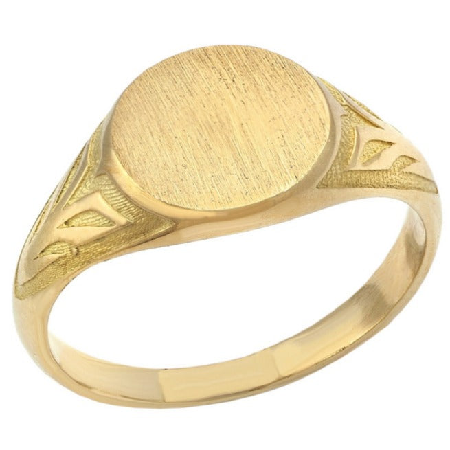 Sello oro 18k ovalado comunión