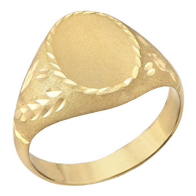 Sello oro 18k comunión ovalado