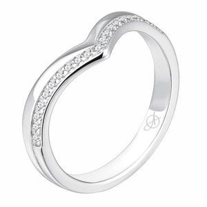 Anillo de Plata de Ley con circonitas blancas en forma de tiara