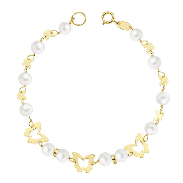 Pulsera mariposas NIÑA oro