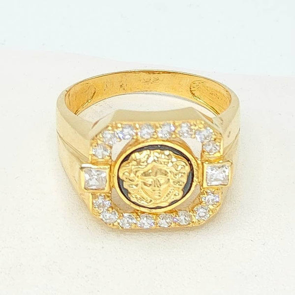 Joyería Anillo Versace De Oro Para Hombre Anillo De Oro Para