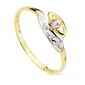 anillo Conjunto oro comunión 20692
