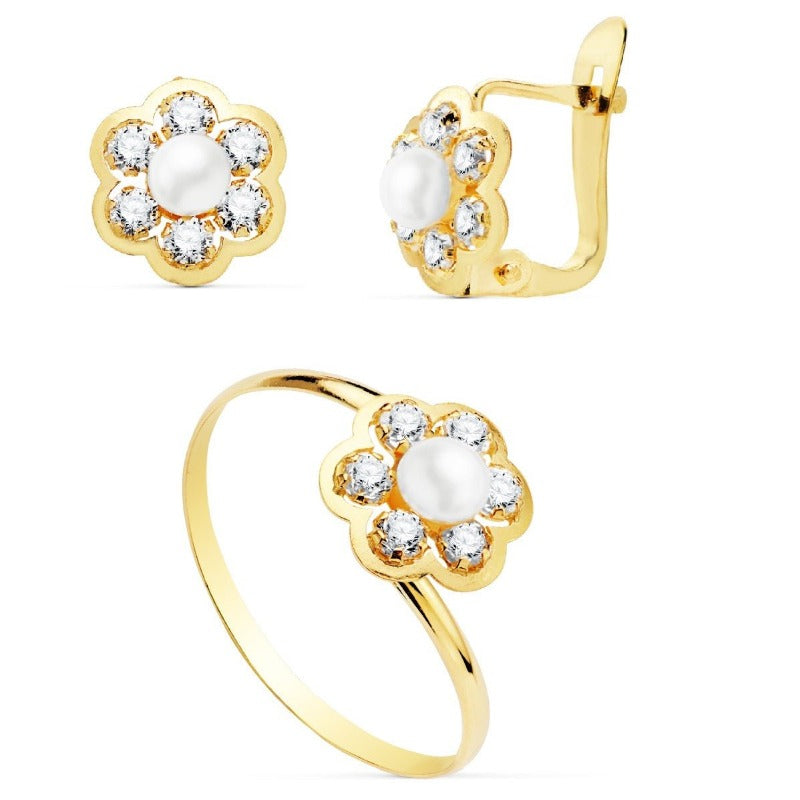 Pendientes Tous Conjuntos De Pendientes Y Anillo Para ComuniÃ³n