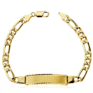 Pulsera esclava de oro de ley 18k de 21,5cm de largo y 11 gramos.