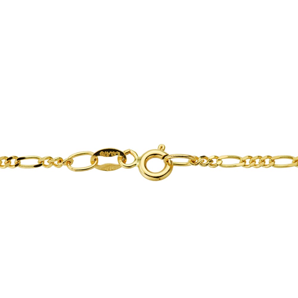 Cadena de oro 9 quilates modelo forzada 45cm cierre