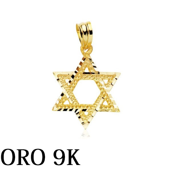 Oro 9k colgante estrella david Joyeria Pepe Lozano