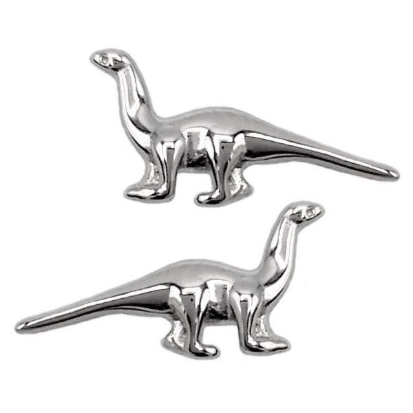 Pendientes de plata dinosaurio 13x7 mm