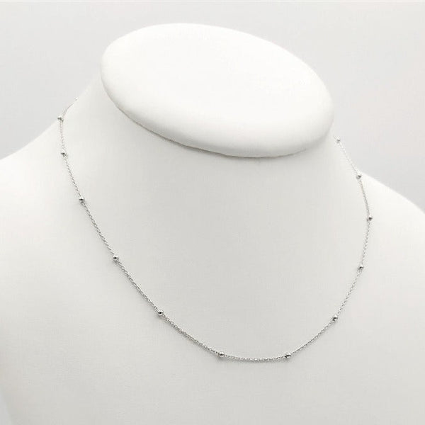 Saad/Silver 大玉 Ball Chain Ladies,チェーン | シルバージュエリー