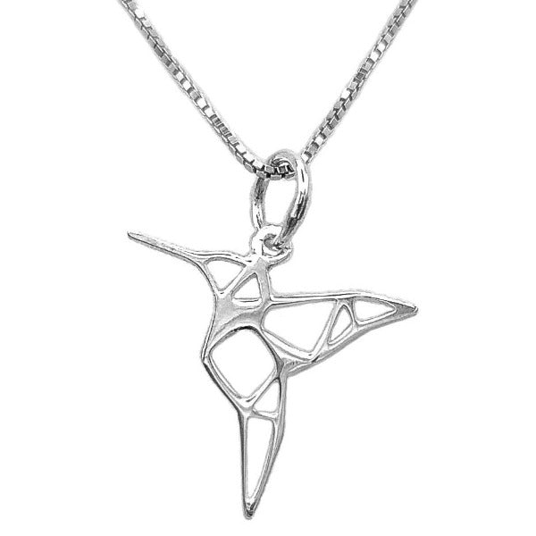 INCLUYE CADENA. Colgante de plata de ley 925 colibrí 16x15mm