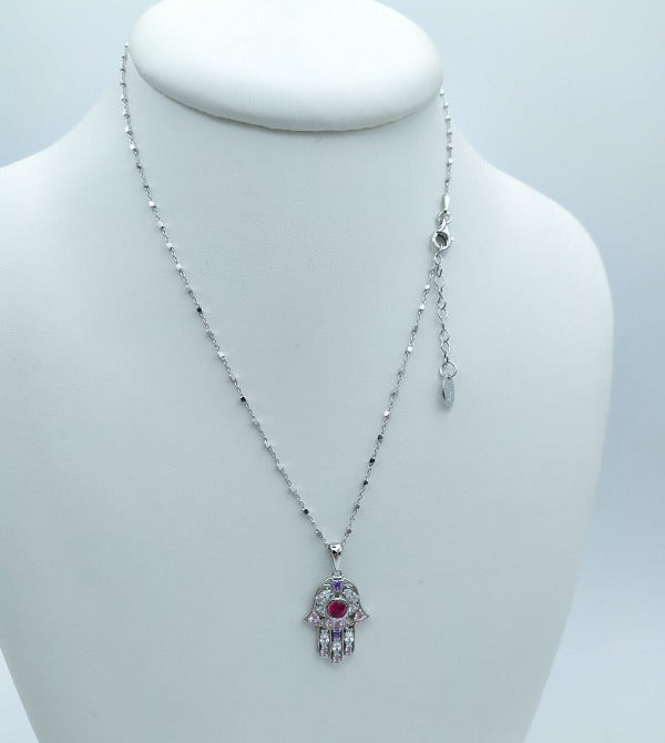 Colgante de plata de ley 925 de la marca LOTUS con piedras de colores