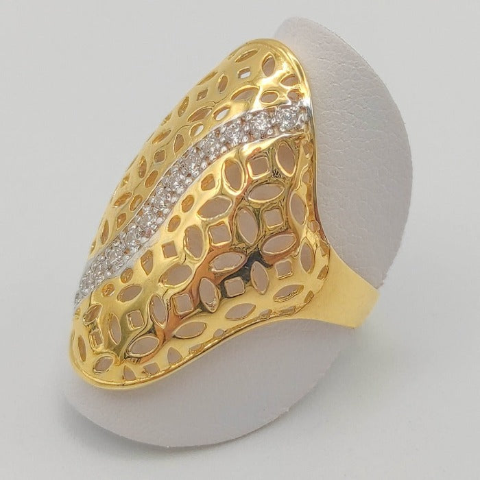 Anillo de oro con 5 diamantes, peso total de 0,10 ct., de Argyor Compromiso.