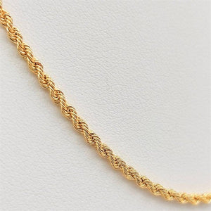 Cordón oro 18k MUJER 2,5mm foto detalle