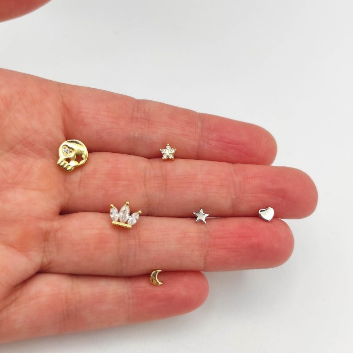 Piercings para la oreja mini estrellas