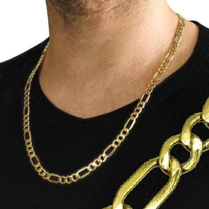 Cadena de oro de ley para hombre ancha tipo cartier