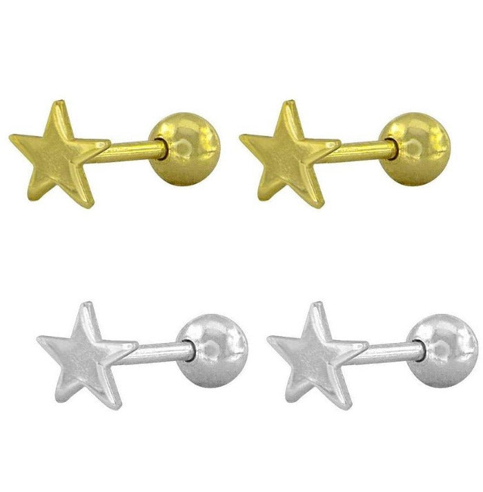 Piercings para la oreja mini estrellas