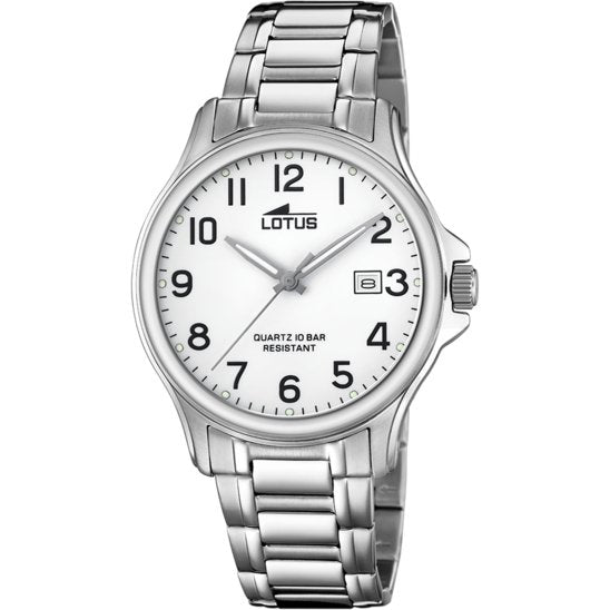 Reloj Lotus 18645/1 para hombre. Con caja de acero y cristal mineral, equipado con correa de acero
