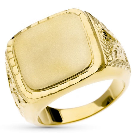 Men Gold Signet Rings